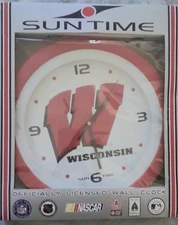 Suntime Wisconsin Walll Clock. NIB