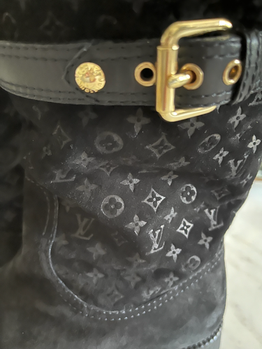 Louis Vuitton faux fur snow boots size EU 35 US 5 Rare - Picture 6 of 13