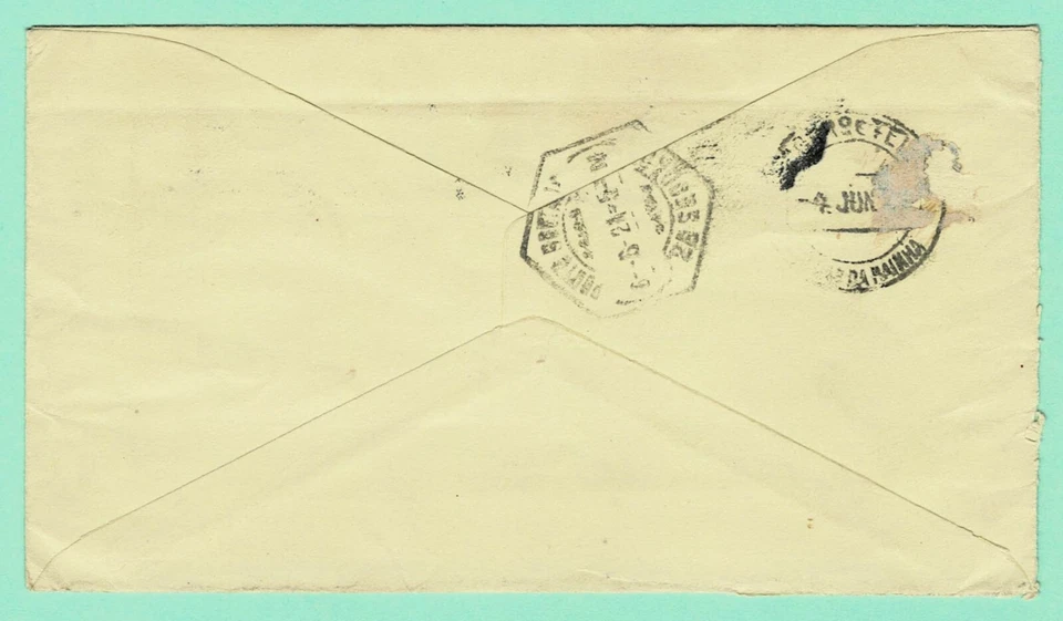 US U401 1c Entire 1921 Use New York to CALDAS redirected to PORTO PORTUGAL - Image 2 of 2