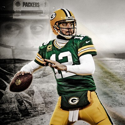 Aaron Rodgers Poster Wall Art Home Decor Photo Prints 16, 20, 24''