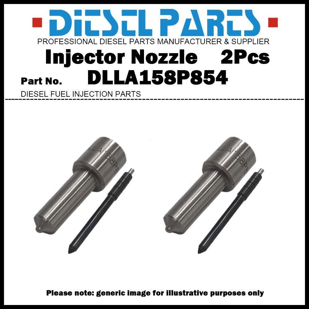 2Pcs Fuel Injector Nozzle DLLA158P854 for ISUZU 4HK1 6HK1