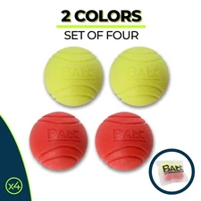 Balk Dog Toy Balls - 4 Pack - Dog Toy Balls for Aggressive CHEWERS - Durable