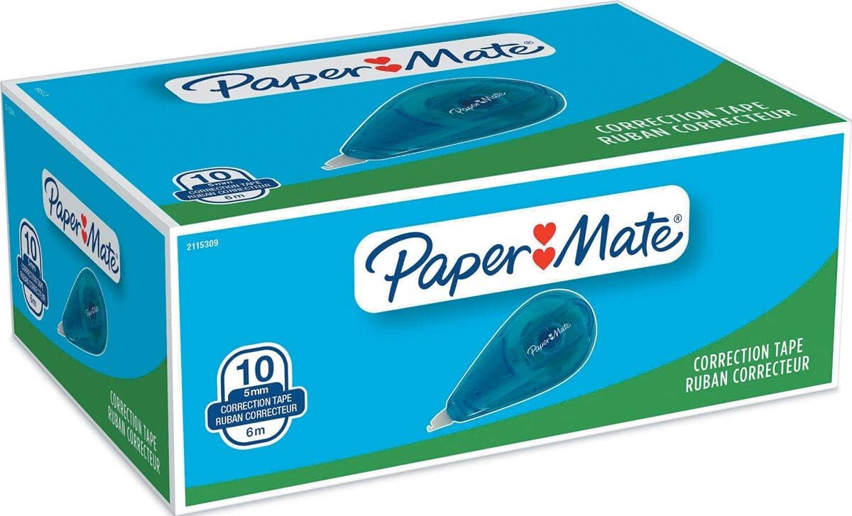 Paper Mate Mini Correzione Nastro Confezione 10