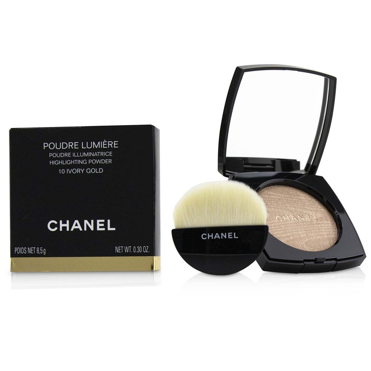 【未使用】CHANEL POUDRE LUMIÈRE 10 IVORY GOLD Chanel Poudre Lumiere Highlighting Powder - # 10 Ivory Gold