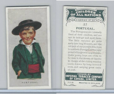 C6 Imperial Tobacco, Children Of All Nations, 1924, #37 Portugal