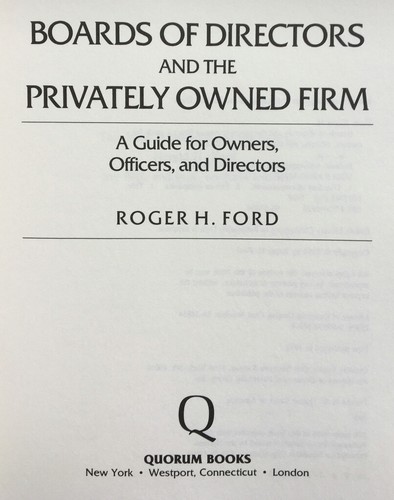Boards of Directors & Privately-Owned Firm Ford HC DJ 1st 1st BRAND NEW business - Picture 5 of 9