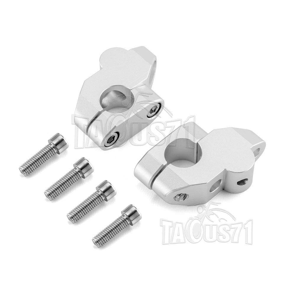 7/8" 22mm Handlebar Bar Risers 26mm Height For Yamaha TTR230 Honda Kawasaki ATV - Image 3 of 4