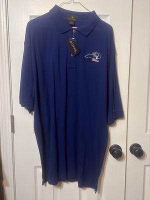 NWT Men s UK Big Blue Caravan Antique Blue Polo Shirt. XL.collectors Item
