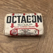 NOS~ Vintage Colgate's Octagon Laundry Soap Bar 7 oz All Purpose