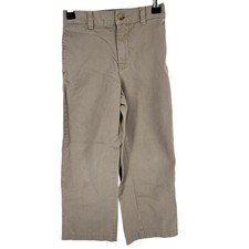 Polo Ralph Lauren Pants Boys 6 Khaki Classic Chino Cotton Elastic Waist Zip Fly