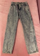 Vintage 1980s Women  s Jordache Acid Wash Denim Jeans