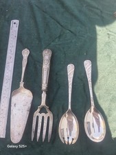 Silver Plated EPNS A1 Tea Spoon Plus Fish & Cake Servers