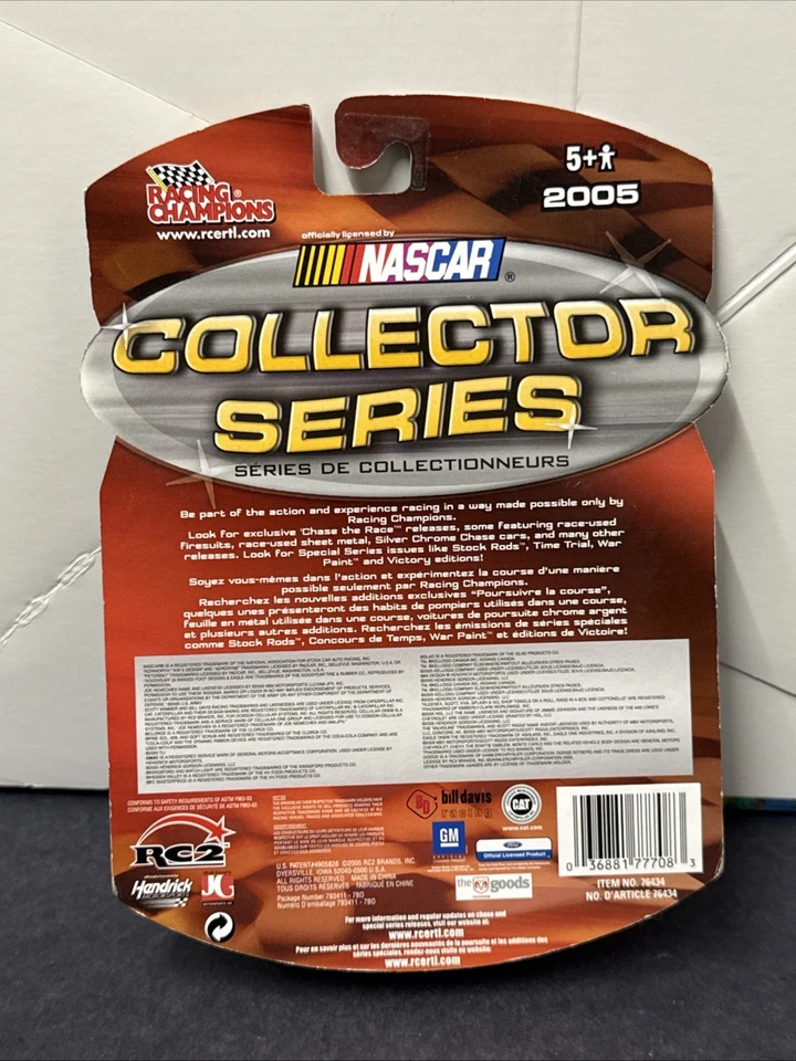 2005 Scott Riggs Valvoline 1:64 NASCAR Racing Champions Collector Series Diecast - Image 3 of 3