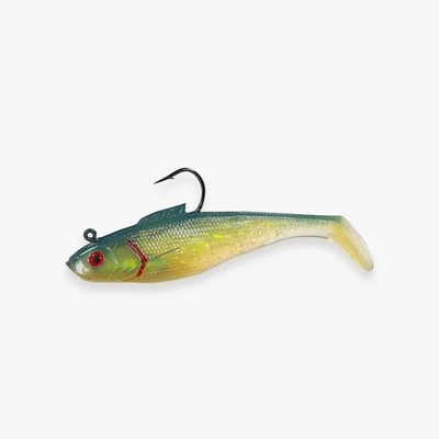 Tsunami Holographic Swim Shad Soft Bait - 5'' (3 Pack) - Sand Eel/Olive