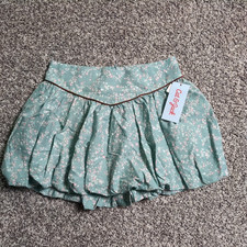 NEW Cat  Jack Girl's Floral Balloon Skirt West Coast Green Size S 6/7 