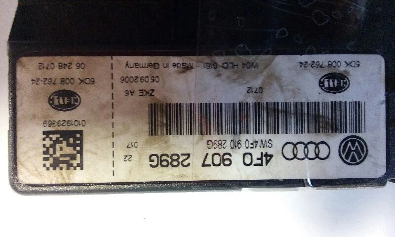 Módulo de control de confort del chasis Audi A6 2007 Foto 3 de 4