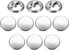 10Pcs Metal Antiqued Button 15Mm round Metal Sewing Button Brass Shank  Button f