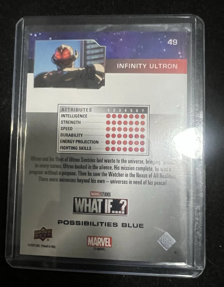 Marvel What If... 2023? INFINITY ULTRON/388 Posibilidades Azul SP #49 Cubierta Superior Foto 2 de 3