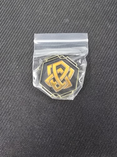 DISNEY LORCANA ARCHAZIA'S ISLAND LEAGUE PIN PINBACK NEW AMBER INK LOGO