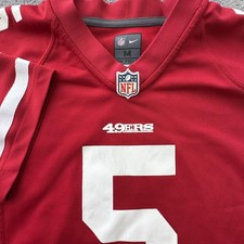 San Francisco 49ers Football Jersey Youth Medium Red NFL Nike Lance 5 On Field