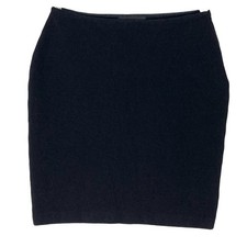 Nwot ST JOHN Skirt 2 Black Knit Straight Stretchy Mini/Knee Zip USA Made
