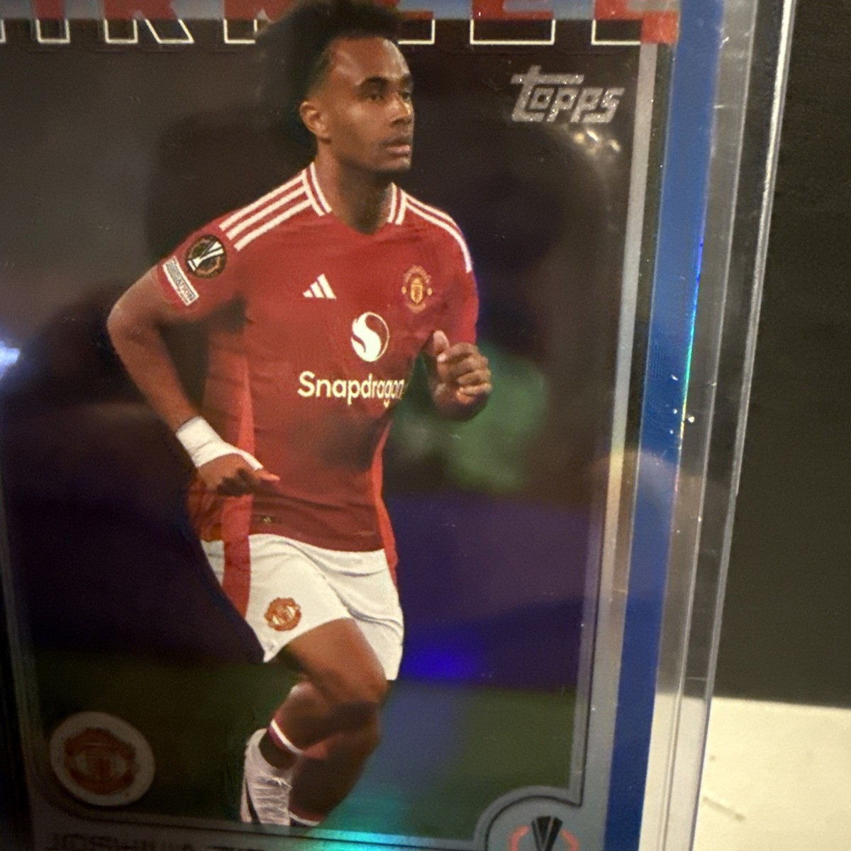 2024-25 Topps UEFA Club Competitions Joshua Zirkzee Blue Foil /125