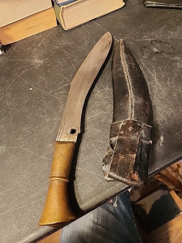 Vintage Old Indian India? Gurkha Kukri Large Dagger