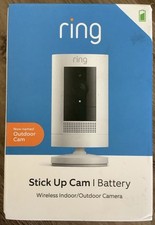 NEW Ring Stick Up Cam Indoor/Outdoor 1080p WiFi battery Security Camera W 3rd