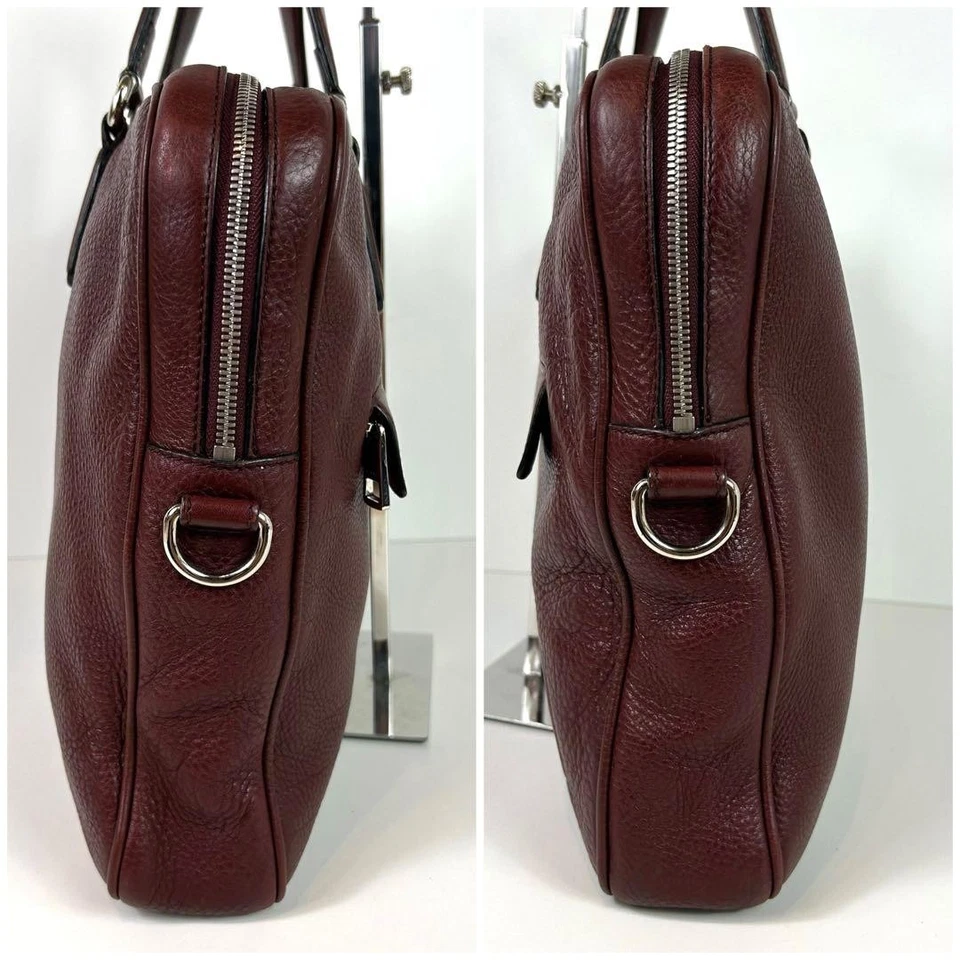 GUCCI 822057.204046 Soho бизнес сумка портфель кожи красный логотип серебро оборудование - Изображение 4 из 4