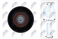 NTY Spannrolle, Keilriemen RNK-FR-072 FüR Ford