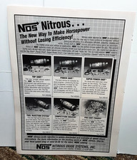 Vintage 1987 Nos Ad Nitrous Oxide Systems Speed Racing Parts Print
