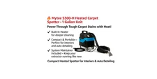 Mytee S-300H Tempo Heated Extractor 1 gallon carpet extractor  Built-in heater c