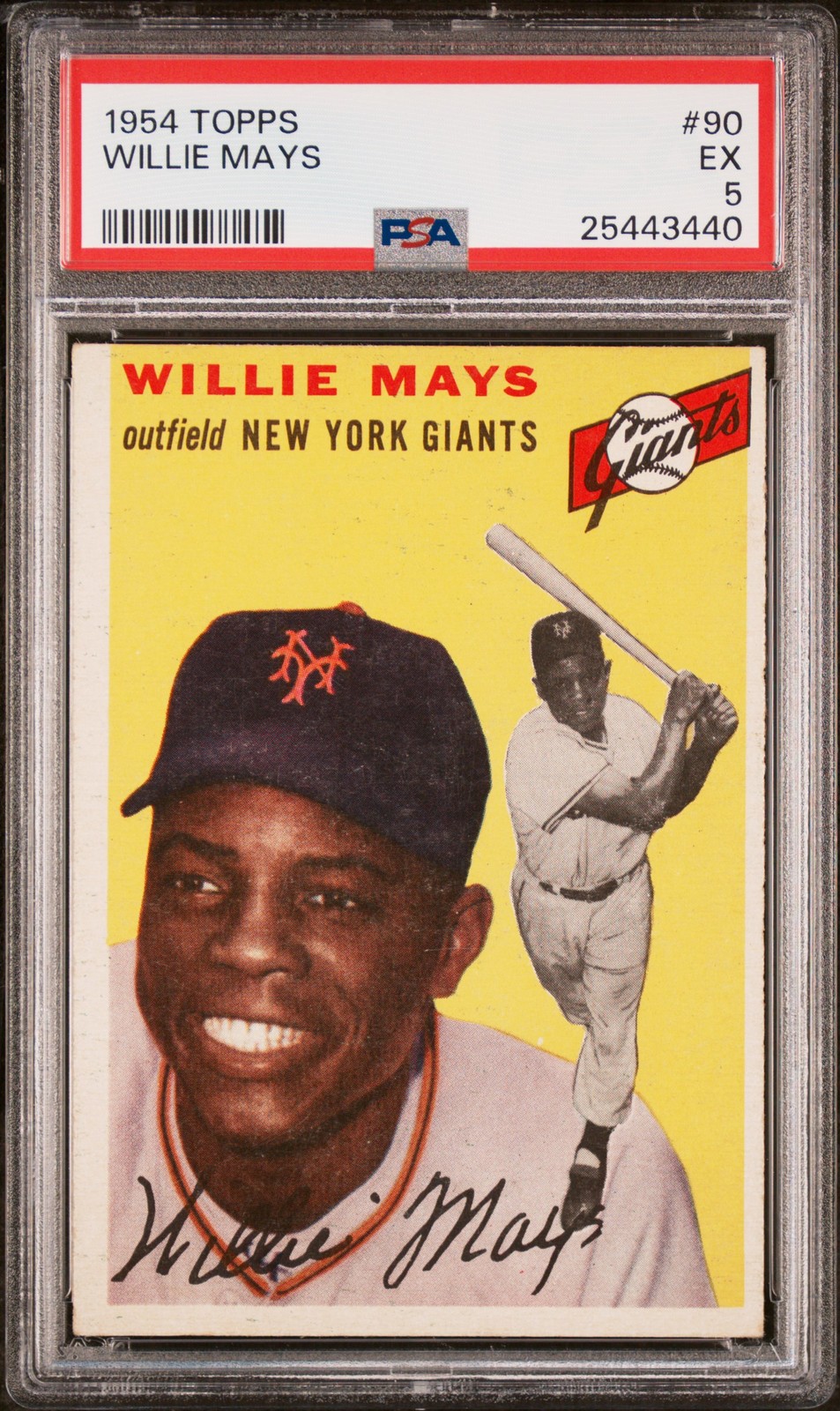 1954 TOPPS #90 WILLIE MAYS PSA 5