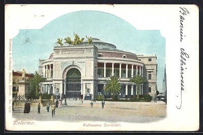 Ansichtskarte Palermo, Politeama Garibaldi 1901 