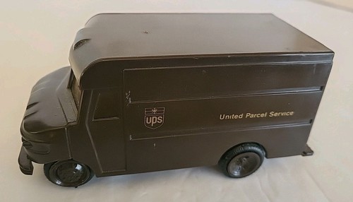 UPS PACKAGE DELIVERY TRUCK CAR United Parcel Service Plastic Vtg 1977 Hong Kong - Imagen 7 de 7