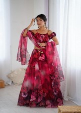 Lehenga choli party wear lehnga designer Indian wedding Readymade eid 1