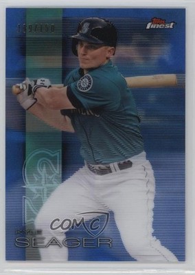 2016 Topps Finest Blue Refractor 139/150 Kyle Seager #80 0v7
