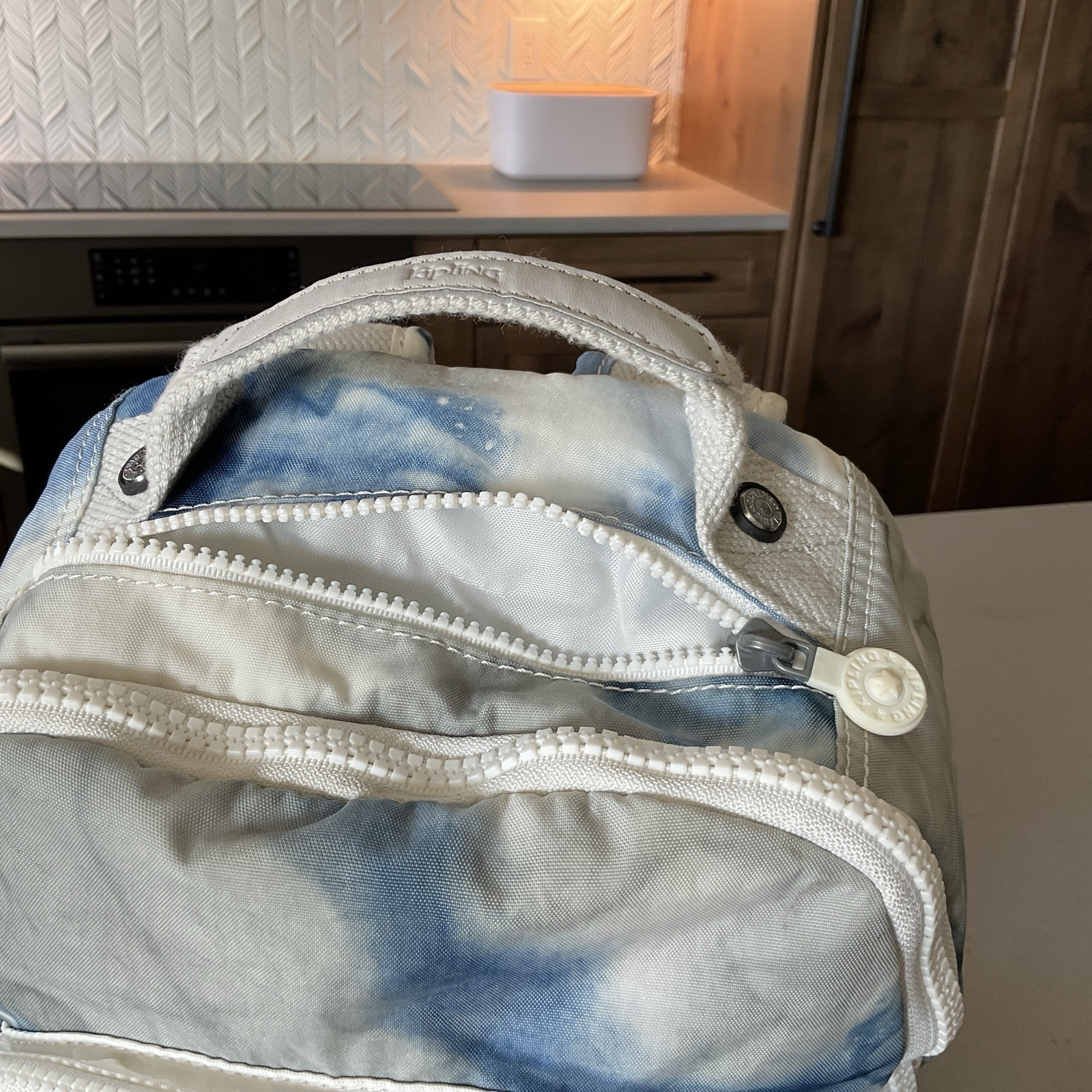 Kipling Tie Dye Pattern Backpack school book bag … - image 7