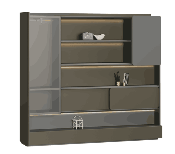 LuxuriöSer Arbeitszimmer Schrank Designer GlastüRen Aktenschrank-image