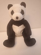 2003 Ty Beanie Baby Mandy The Bear Panda Black White 8" 2268B17