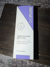 GoPure Tighten And Smooth Belly Cream 4.25 fl oz NEW IN BOX