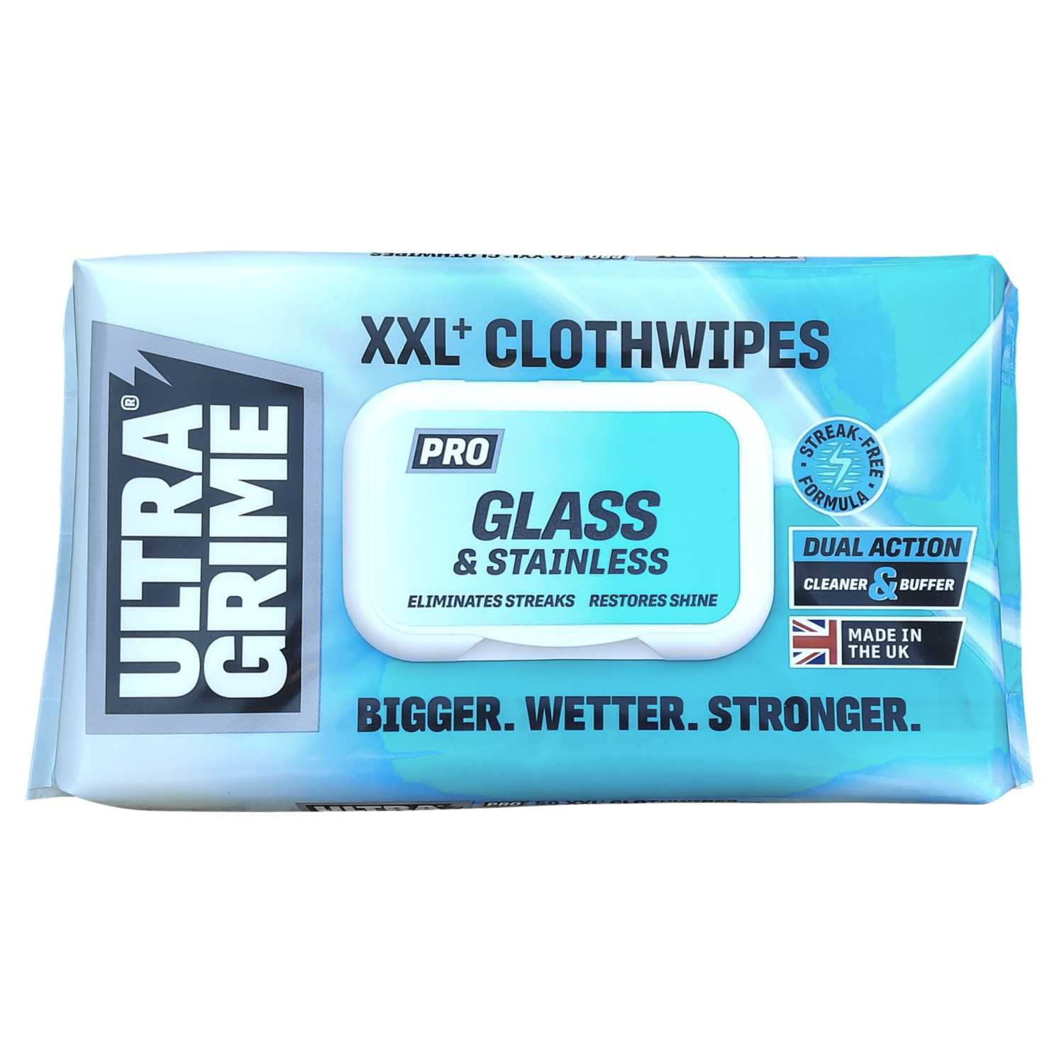 UltraGrime Glass & Stainless XXL Clothwipes - 50PK - 5980