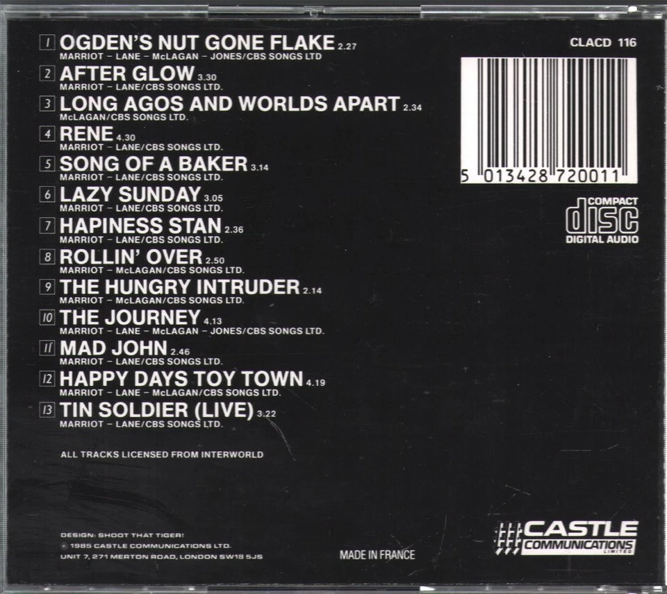 Small Faces Ogdens Nut Gone Flake CD Europa Castle CLACD116 - Bild 2 von 2