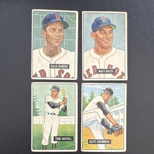 Bowman 1951 Baseball Card Lot 4 #128-131