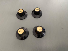 Vintage 60s 70s Gibson Gold Witch Hat Knobs S...