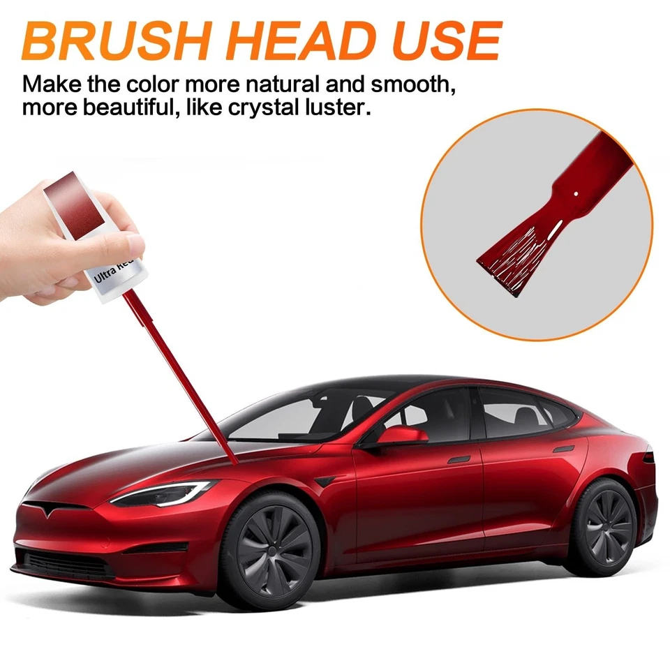Ultra Red Tesla Touch Up Paint Pen | 0.4 fl oz Scratch Repair - Image 4 of 4