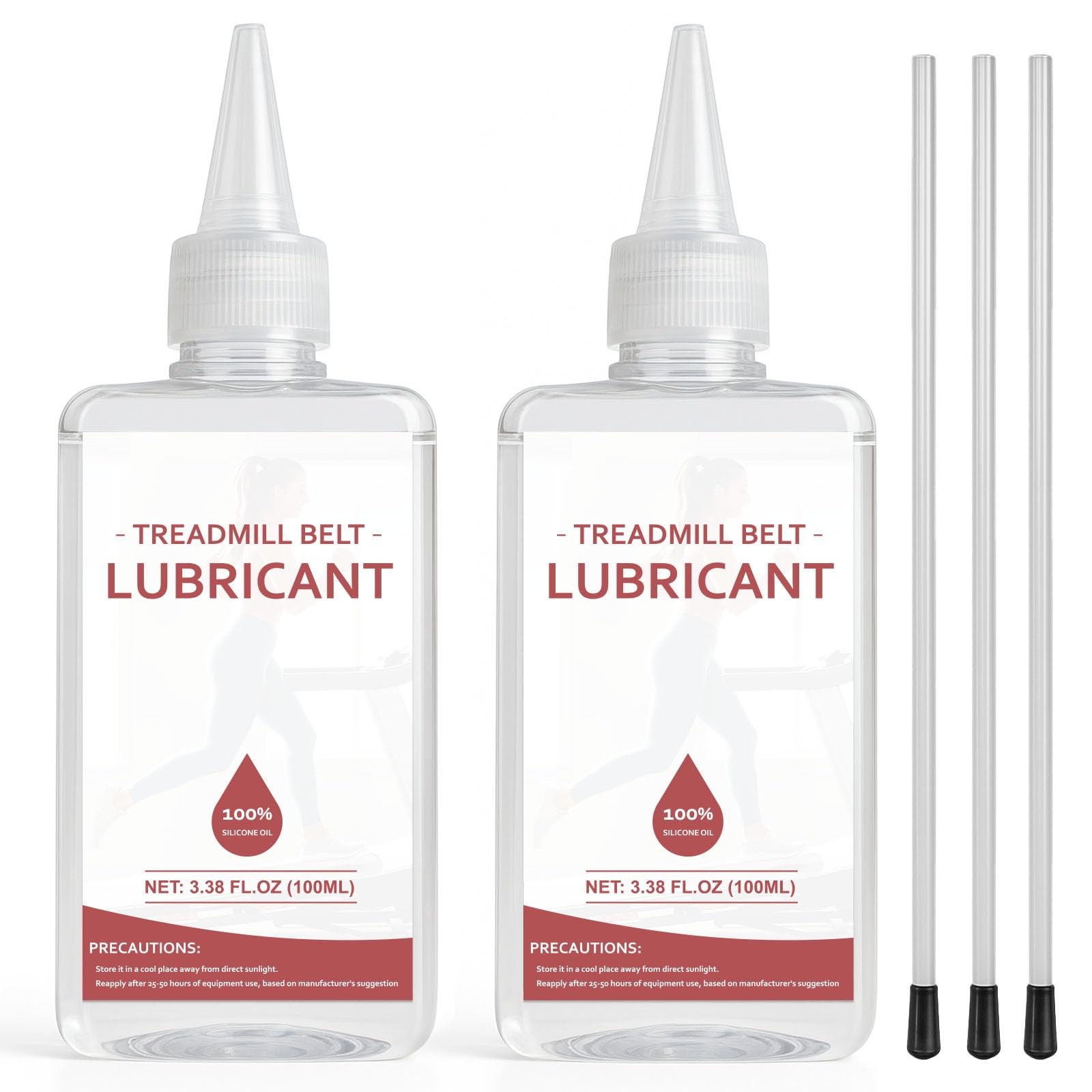Olio per Tapis Roulant 200 ml Resistente e Stabile con 3 Tubi Silicone