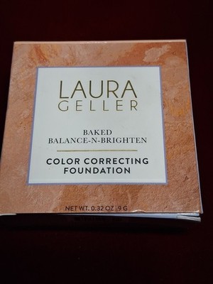 LAURA GELLER Baked Balance-n-Brighten Color Correcting Foundation FAIR .32 oz