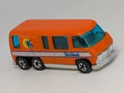 Vintage 1976 Mattel Hot Wheels GMC Motorhome Palm Beach Orange Hong Kong Diecast