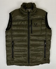 Forloh Activ-Dri Duck Down YKK Zip Up Vest Green Made In USA Men’s Size Small